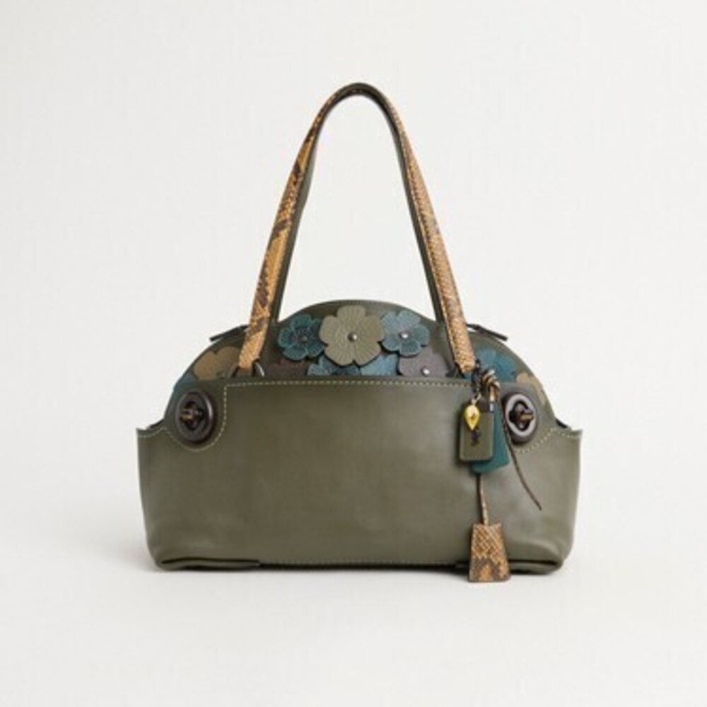 One of a Kind Upcrafted Outlaw Satchel With Snakeskin Detail